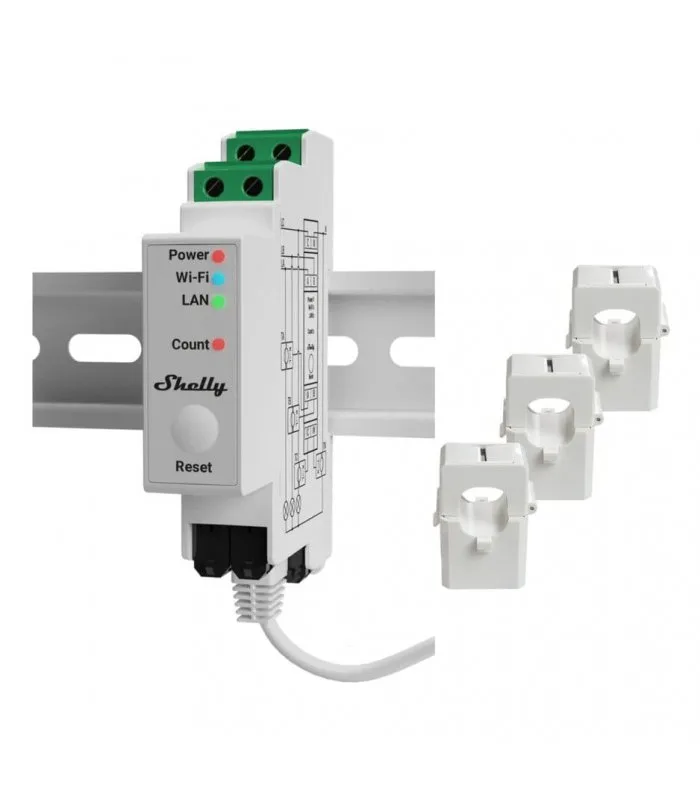 shelly-pro-3em-3x-120a-clamps-power-measurement-wifi